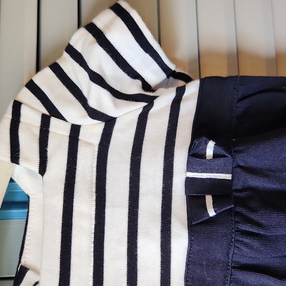 Jacadi Paris Navy & White Striped Dress - Picture 5 of 12